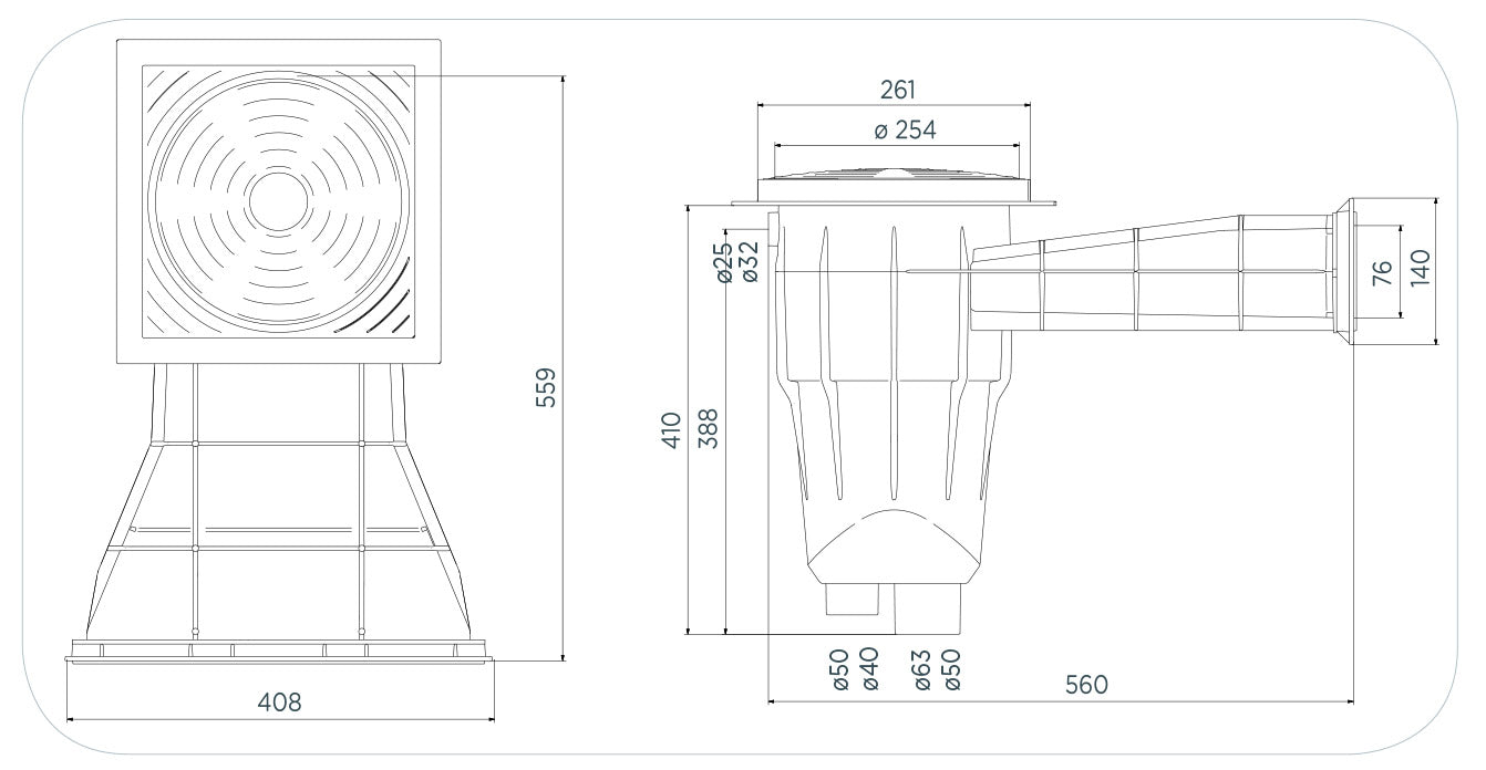 SKIMMER SFIORATORE MINI GREY