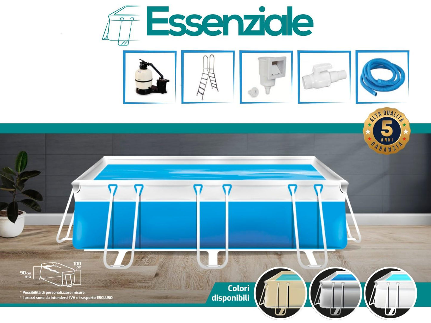 PISCINA FUORI TERRA ESSENZIALE S KIT