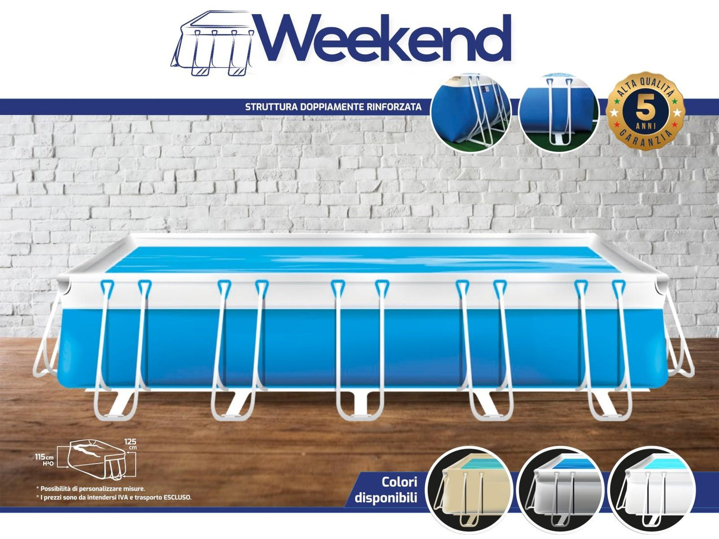 PISCINA FUORI TERRA WEEKEND M 125