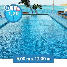 Piscina Interrata in pannelli d'acciaio 6,00 m X 12,00 m - h 1,20 m Top Selection