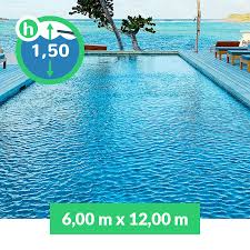 Piscina Interrata in pannelli d'acciaio 5,00 m X 10,00 m - h 1,50 m Top Selection