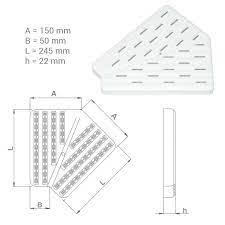 PLACCA ANGOLARE 45°